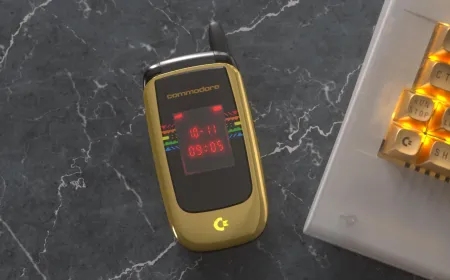 Commodore Returns With the Callback 8020 Flip Phone