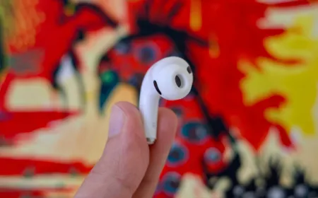 Apple AirPods Pro 3 wireless earbuds feature active noise cancellation and heart rate tracking.