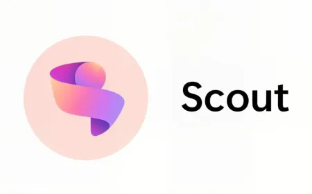 The screenshot displays the Microsoft Scout AI assistant interface for office applications.