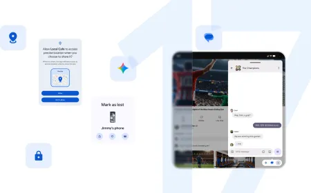 Google Pixel smartphone displaying the Android 17 system update progress screen