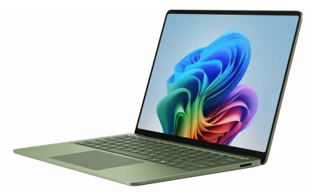 The Microsoft Surface Laptop 8 features the Snapdragon X2 Elite processor to demonstrate its ARM architecture shift.