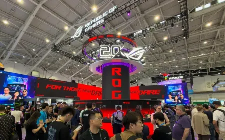 Gaming hardware display at Computex 2026 featuring next-gen processors and cooling systems