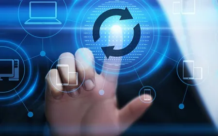 A computer screen displays Microsoft Patch Tuesday security updates and vulnerability statistics.