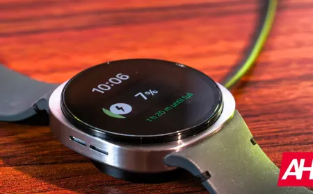 A Samsung Galaxy Watch displays battery usage statistics showing Google Play Services consuming excessive power.