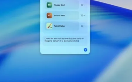 The Ironsmith menu bar displays a text prompt field for generating native macOS utilities from plain language requests.