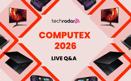 Computex 2026 display of AI architecture and hardware designs in Taipei.