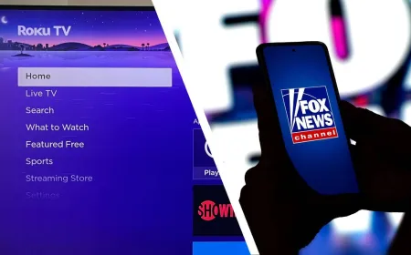 Roku streaming stick with Fox logo