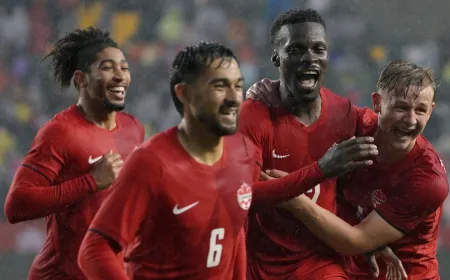 The graphic displays broadcast details for the Canada versus Bosnia and Herzegovina World Cup 2026 match.