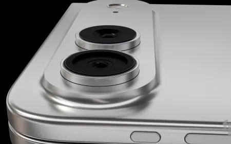 A physical dummy model of a rumored Apple foldable smartphone prototype displays a wide-screen hinge design.