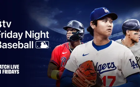 Apple TV Friday Night Baseball July schedule highlighting MLB doubleheaders and divisional matchups