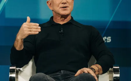 Jeff Bezos discusses Prometheus artificial intelligence engineering initiatives.