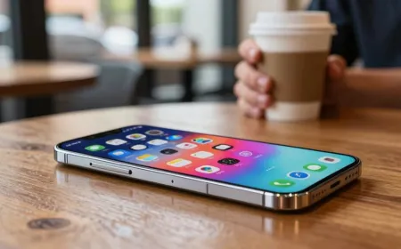 A modern smartphone displaying a home screen with productivity and lifestyle applications.