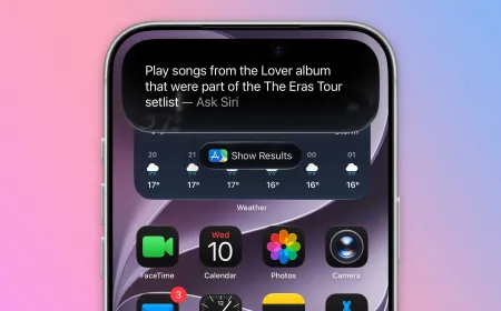 The iOS 27 beta interface displays Siri processing a music command with contextual awareness.