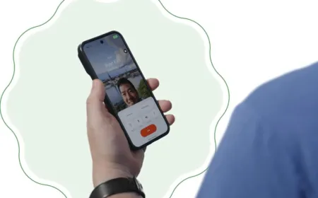 Smartphone interface displays a warning alert for suspected fake calls using voice synthesis.