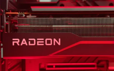 AMD Radeon RX 9070 GRE graphics card with its dual fan cooler and twelve gigabytes of video memory.