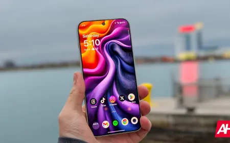 A smartphone displays a 2K OLED screen with a 240Hz refresh rate interface.