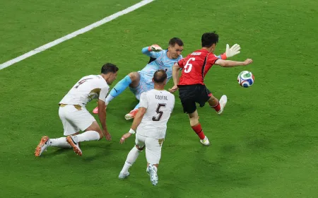 Streaming platform interface displaying World Cup match schedule and free trial registration