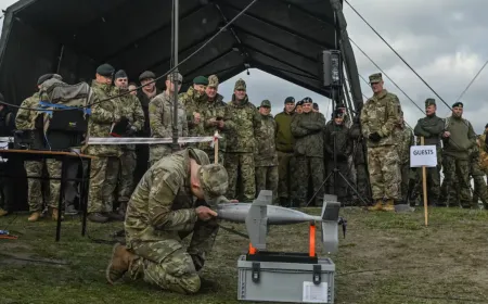 A modified commercial drone carries a small explosive payload to demonstrate how affordable aerial assets change modern co...