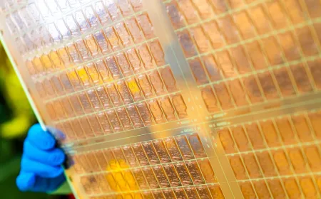 The diagram illustrates TSMC panel packaging versus wafer level CoWoS timelines for future AI processors.