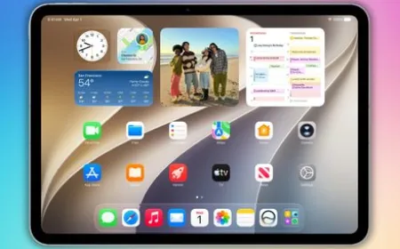 iPadOS 27 interface showing Siri upgrades and menu bar adjustments on an iPad screen.