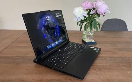 Lenovo Legion Pro 7i laptop with RTX 5080 graphics card and 240Hz OLED display