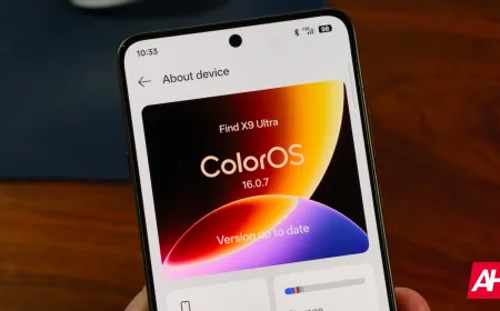 The updated ColorOS 17 interface displays design elements aligned with Android 17.