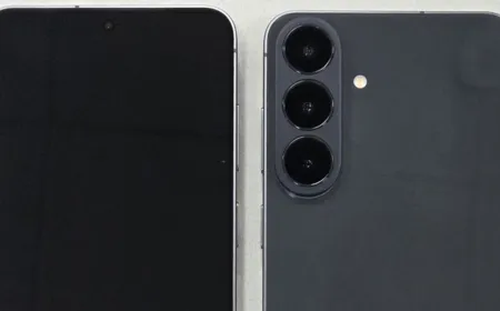 The Galaxy S26 FE certification document shows the raised rear camera module and wireless charging specifications.