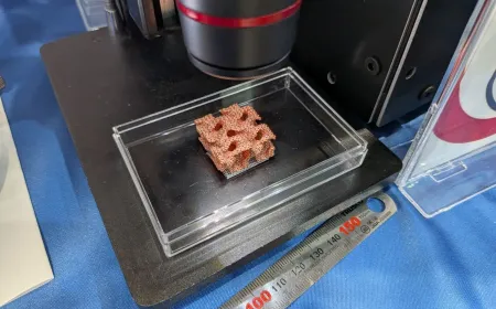 Enplas displays a microfin lattice water block for advanced liquid cooling systems.