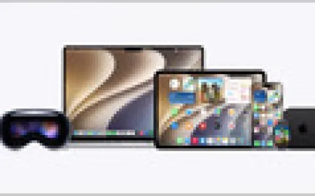 Apple TV screen showing the tvOS 27 interface with performance enhancements, smart downloads, and an updated Podcasts app.