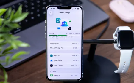 Apple iCloud backup settings displayed alongside European Union regulatory symbols