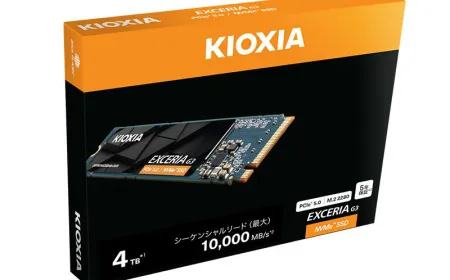 KIOXIA Exceria G3 4TB PCIe Gen 5 NVMe drive with DRAMless architecture