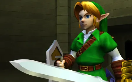 Nintendo Switch 2 remake of The Legend of Zelda: Ocarina of Time announcement graphic.
