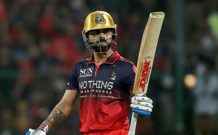 The Indian Premier League trophy is displayed ahead of the 2026 championship match.