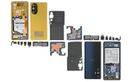Internal components of the Trump T1 smartphone matching the HTC U24 Pro, revealed during an iFixit teardown.