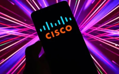 Technical illustration showing Cisco SD-WAN network architecture and security vulnerabilities