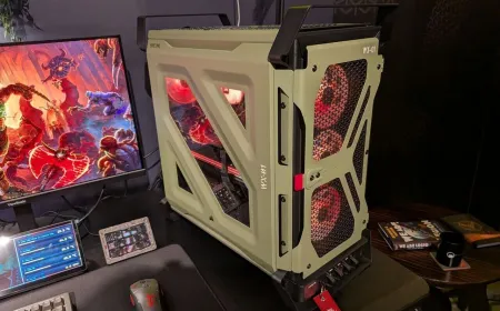 Corsair showcases refreshed cases, an all-in-one cooler with a display, and new power supply units at Computex 2026.