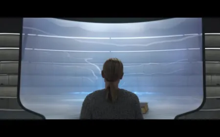 The official trailer poster for Silo season three displays the series title and premiere date.