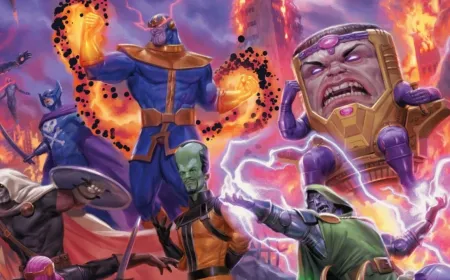 This artwork showcases a Magic: The Gathering card created for a Marvel crossover expansion.