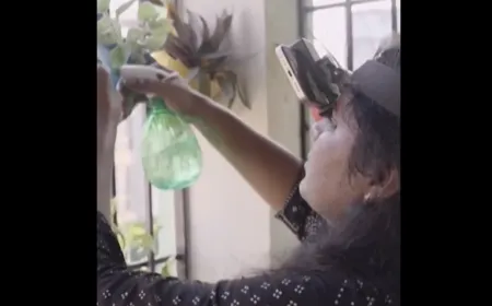 Indian workers recording everyday household and industrial tasks to train humanoid robots.
