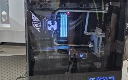 Antec Flux Pro Digital case with integrated mesh display alongside new C6 series chassis variants at Computex 2026