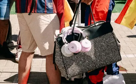 Footballer Lamine Yamal poses with unreleased Beats over-ear headphones.