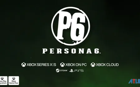 A gothic graveyard scene from the Persona 6 teaser trailer features dark architecture and atmospheric lighting.