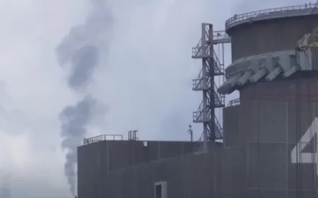 Emergency diesel generators power the Zaporizhzhia nuclear plant following a regional power outage.
