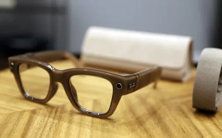 Smart glasses displaying a visible recording indicator under proposed Pennsylvania privacy legislation.