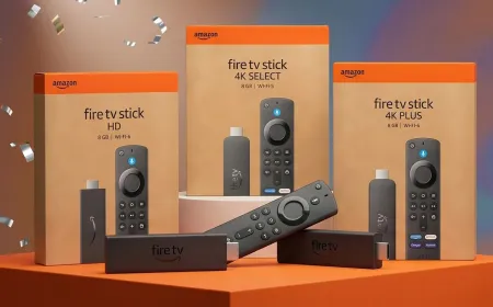 This image displays Amazon Fire TV Stick models to illustrate differences in resolution, HDR, and connectivity.