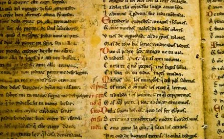 A damaged historical manuscript is analyzed by machine learning to recover faded text.