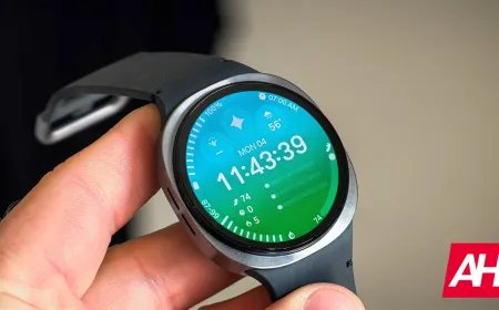 The Samsung Galaxy Watch displays advanced artificial intelligence health monitoring features.
