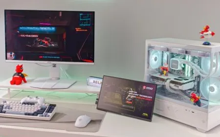 Exhibition displays featuring energy-efficient processors and advanced thermal management systems at Computex 2026