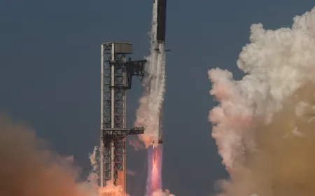 SpaceX rocket on the launch pad ahead of its record breaking initial public offering
