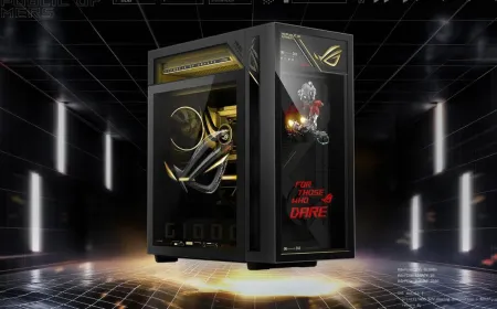 ASUS ROG G1000 Edition 20 gaming desktop, limited to 100 units globally, featuring holographic cooling and internal compon...